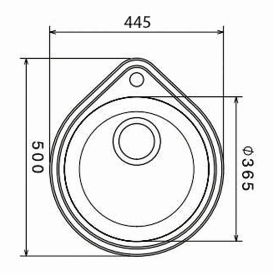 Inox mat jednodelna ugradna sudopera