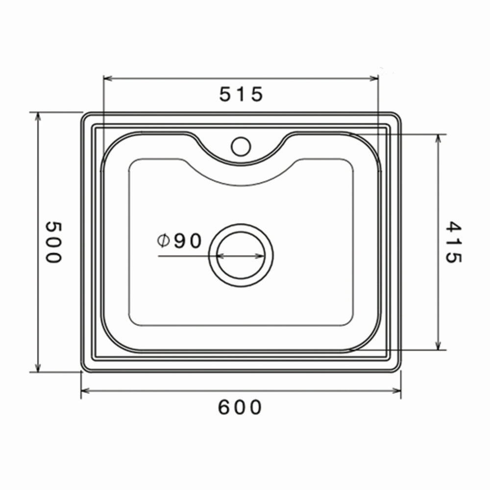 Inox mat jednodelna sudopera