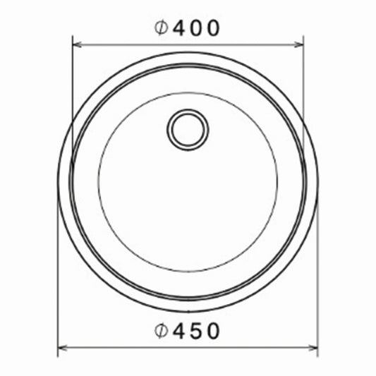 Inox mat jednodelna podgradna sudopera