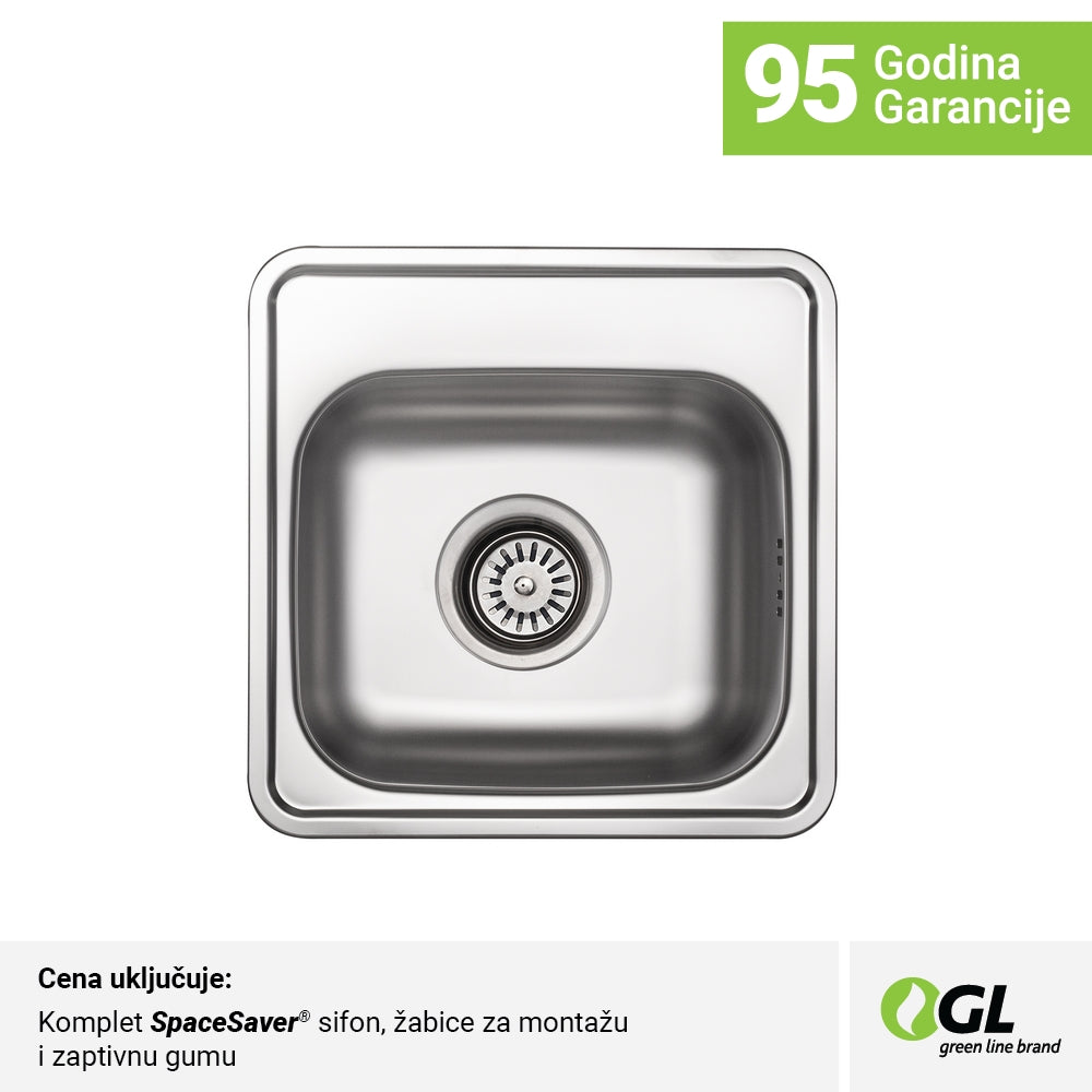 Inox mat jednodelna sudopera