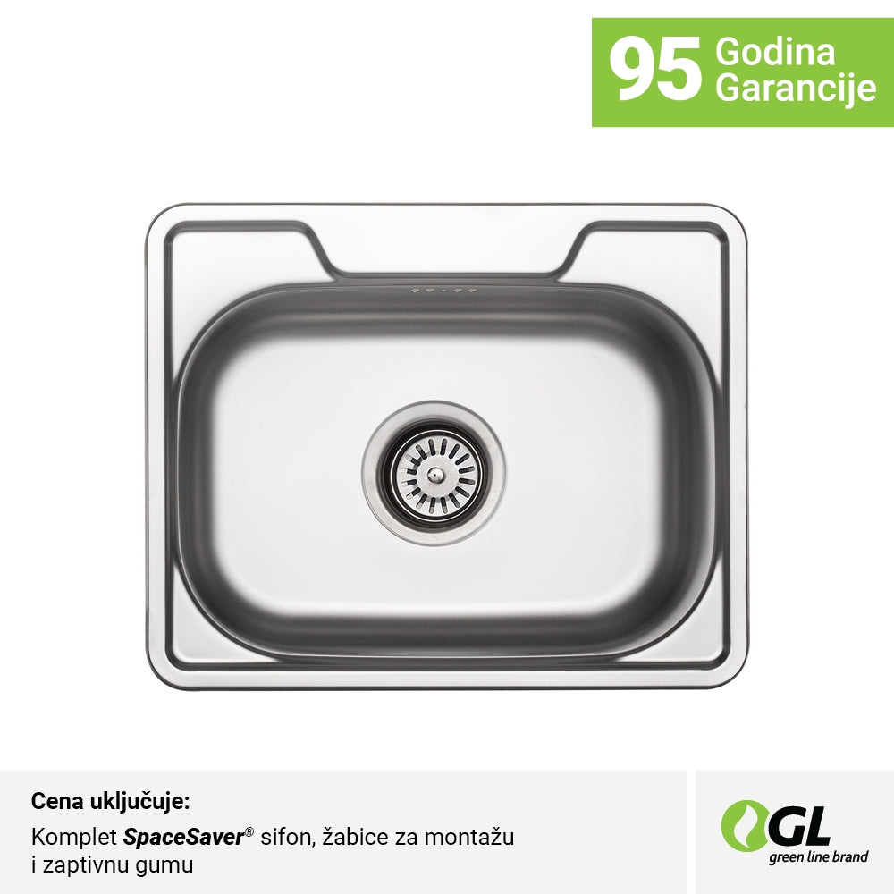 Inox mat jednodelna sudopera