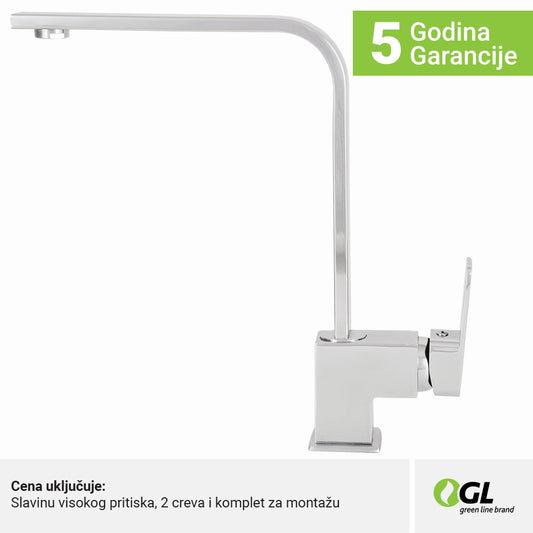 Kuhinjska slavina, hrom, 2C