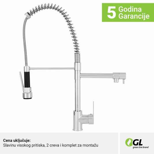 Kuhinjska slavina, hrom, 2C