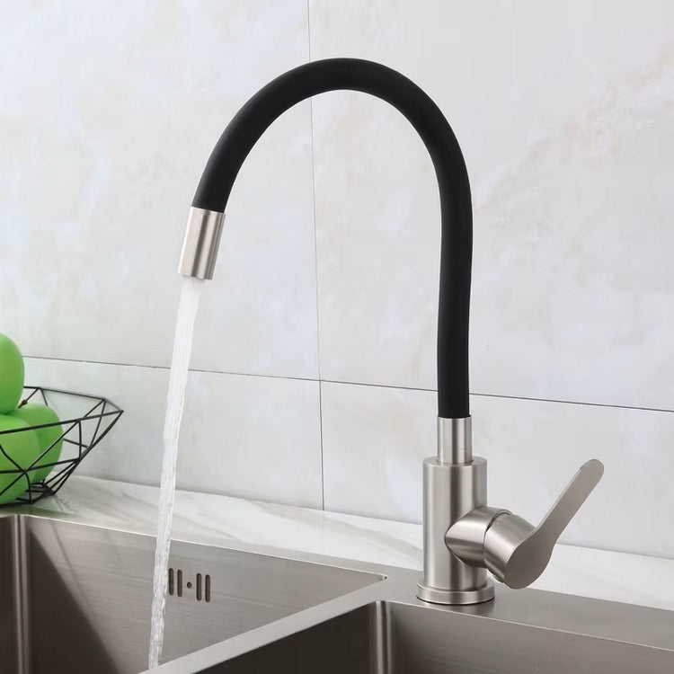 Kuhinjska slavina, inox/crna, 2C