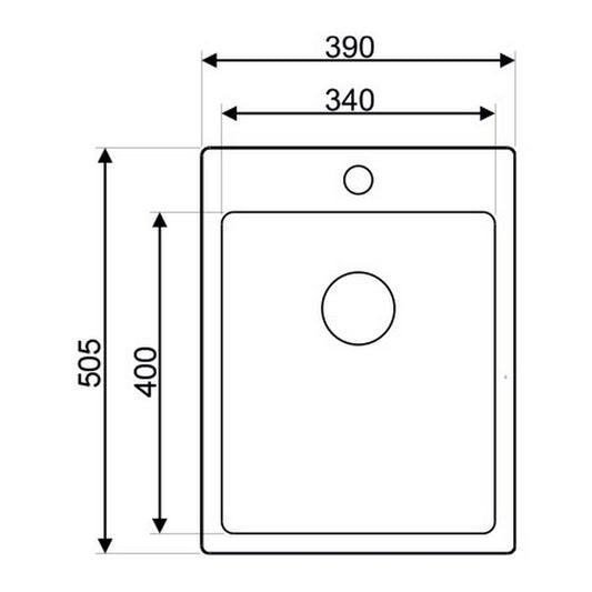 Inox sjajna jednodelna sudopera
