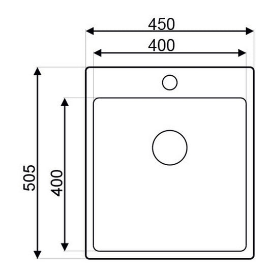 Inox sjajna jednodelna sudopera