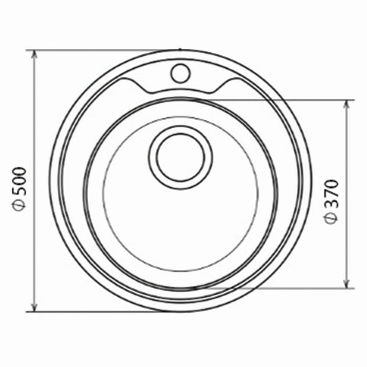 Inox mat jednodelna ugradna sudopera 