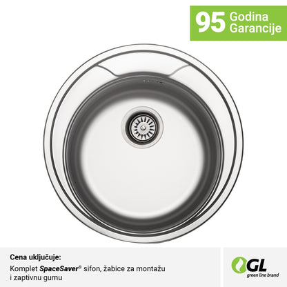 Inox linen jednodelna ugradna sudopera 