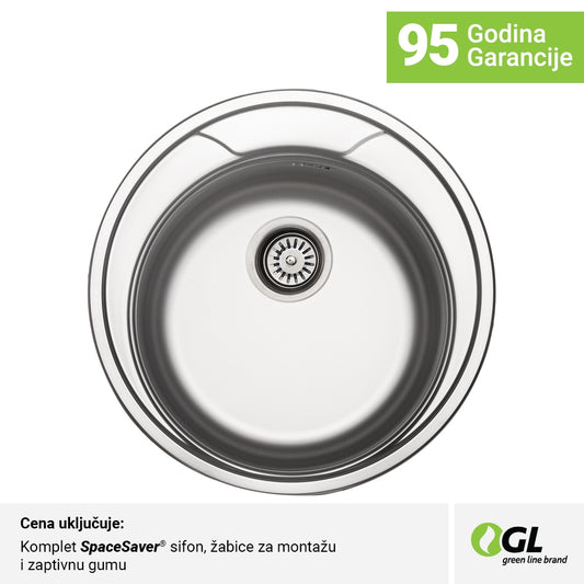 Inox linen jednodelna ugradna sudopera 
