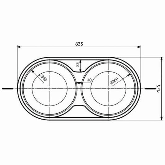 Inox mat dvodelna ugradna sudopera 