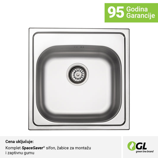 Inox mat jednodelna ugradna sudopera 