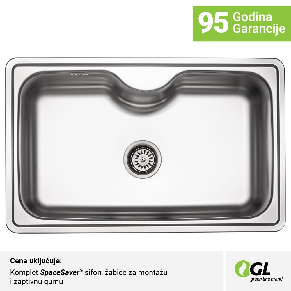 Inox mat jednodelna sudopera
