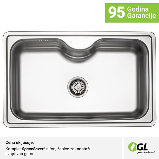 Inox mat jednodelna sudopera