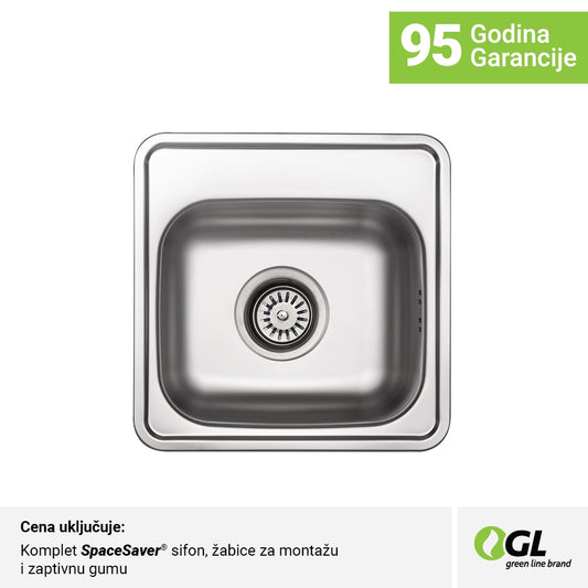 Inox mat jednodelna sudopera