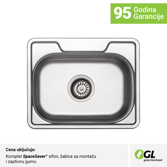 Inox mat jednodelna sudopera